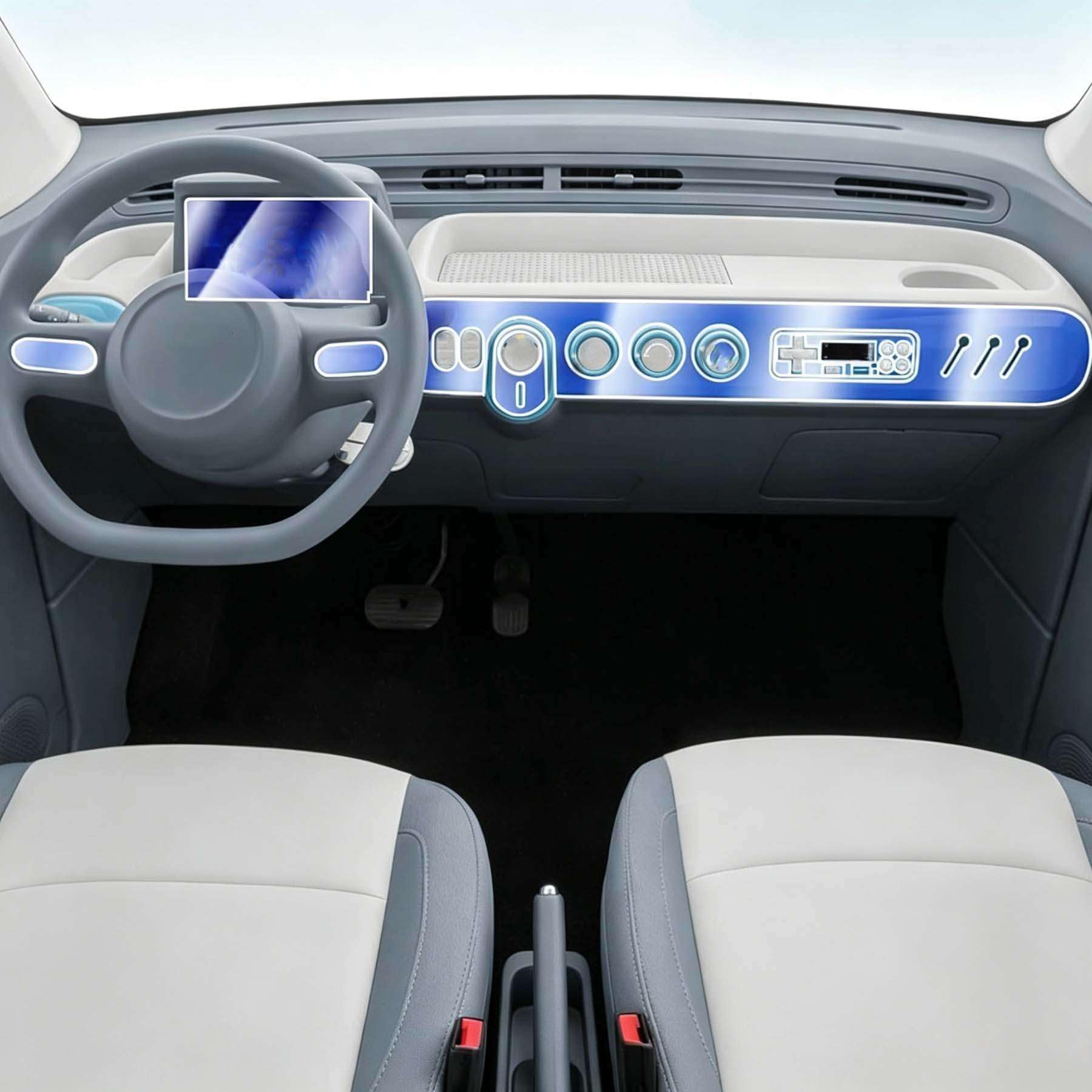 Film TPU Bestune Pony EV 2025 protection intérieur voiture anti-rayures console LHD