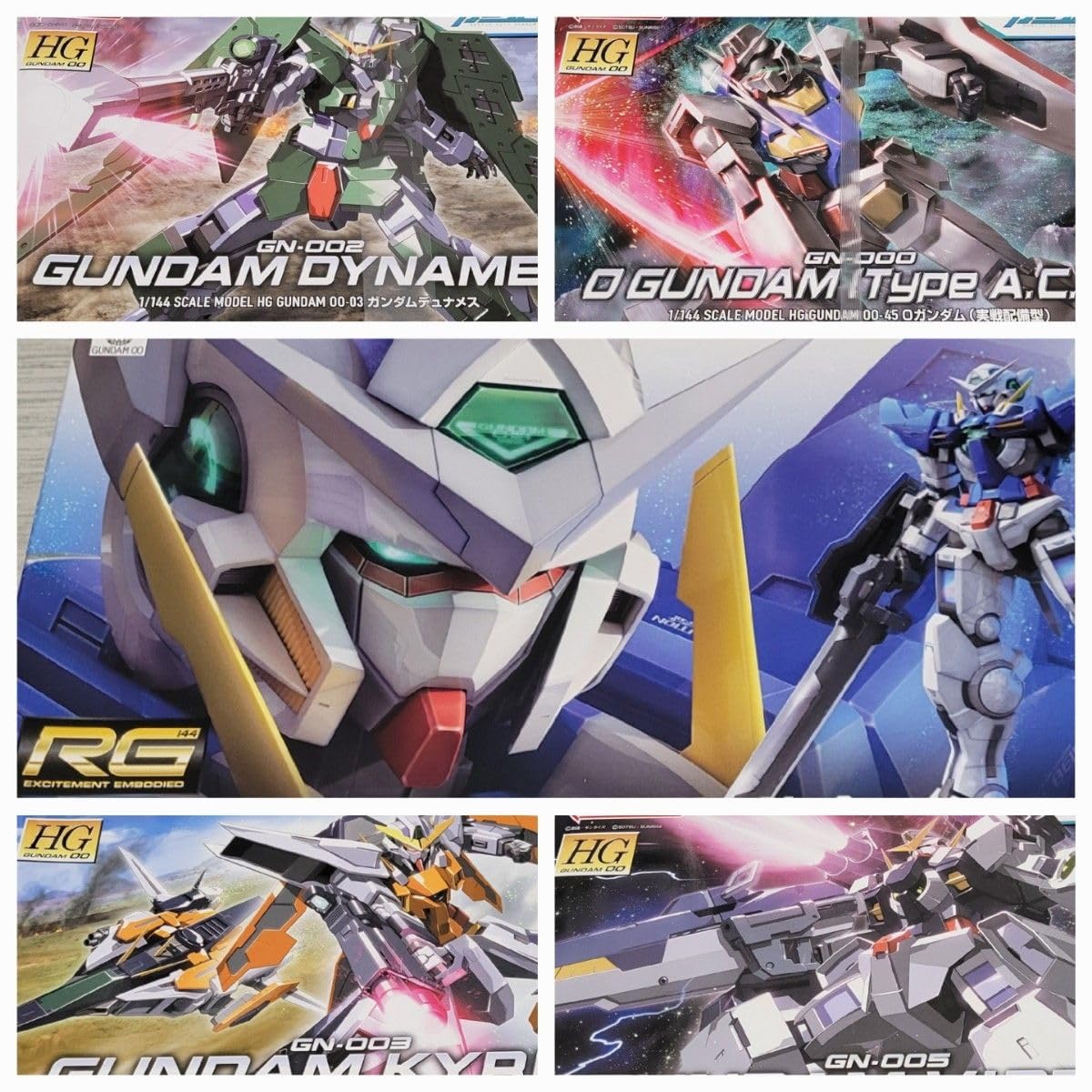 Amazon.co.jp: 5体 セット RG エクシア HG O ガンダ ム HG デュナメス 
