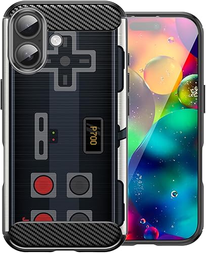 Miniatura 9 de CasesOnDeck Case Compatible with [Apple iPhone 17 / iPhone 17 Case] Pictorial Patterned TPU Design Case Flexible Slim and Elegant (Retro Controller)