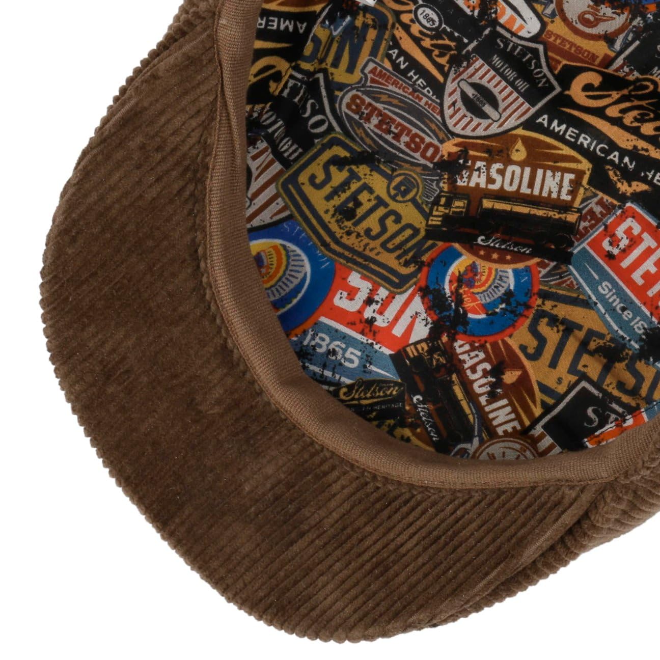 Stetson 8-panelowa czapka z daszkiem Carson Cord płaska czapka z daszkiem, wyprodukowana w UE, z daszkiem na jesień, zimę, jesień, zimę