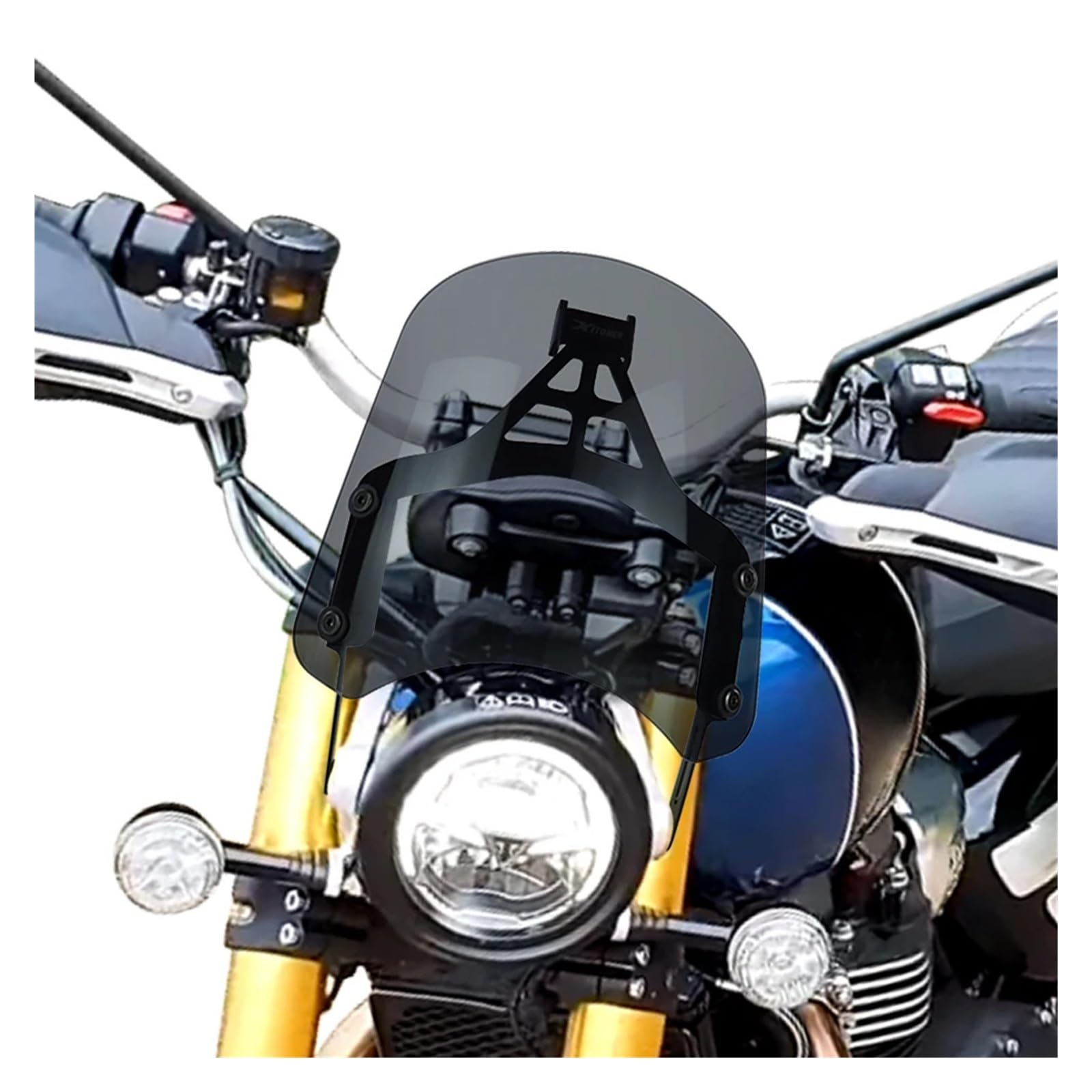 Supporto per parabrezza per motocicletta per Triumph per Bonneville Scrambler 1200 XE XC BE Speed ​​400 Protezione per parabrezza Scrambler 400X paravento Anteriore deflettori