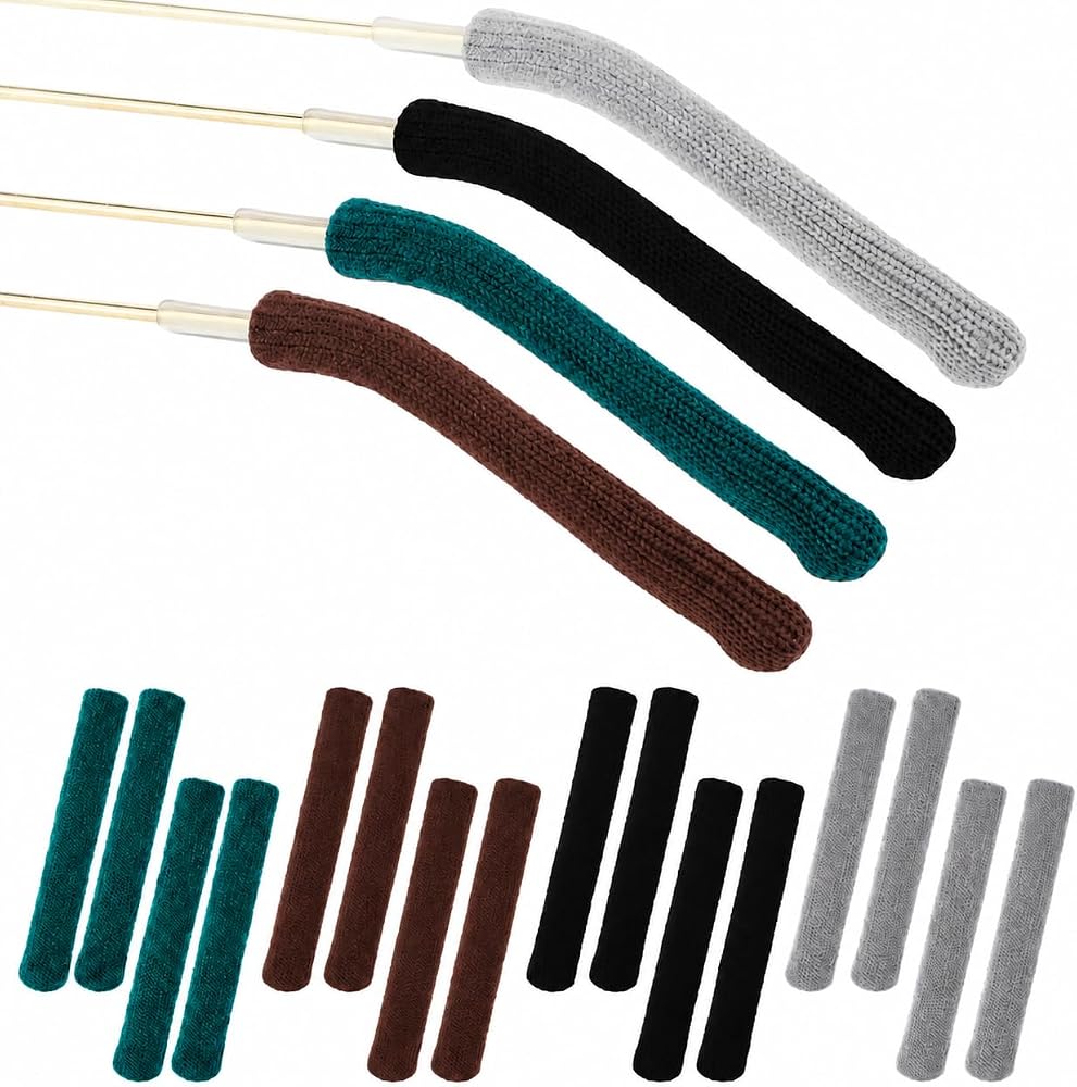 8 Pairs Glasses Ear Grips, Soft Cotton Non-Slip Eyeglass Temple Sleeves — 사진 1