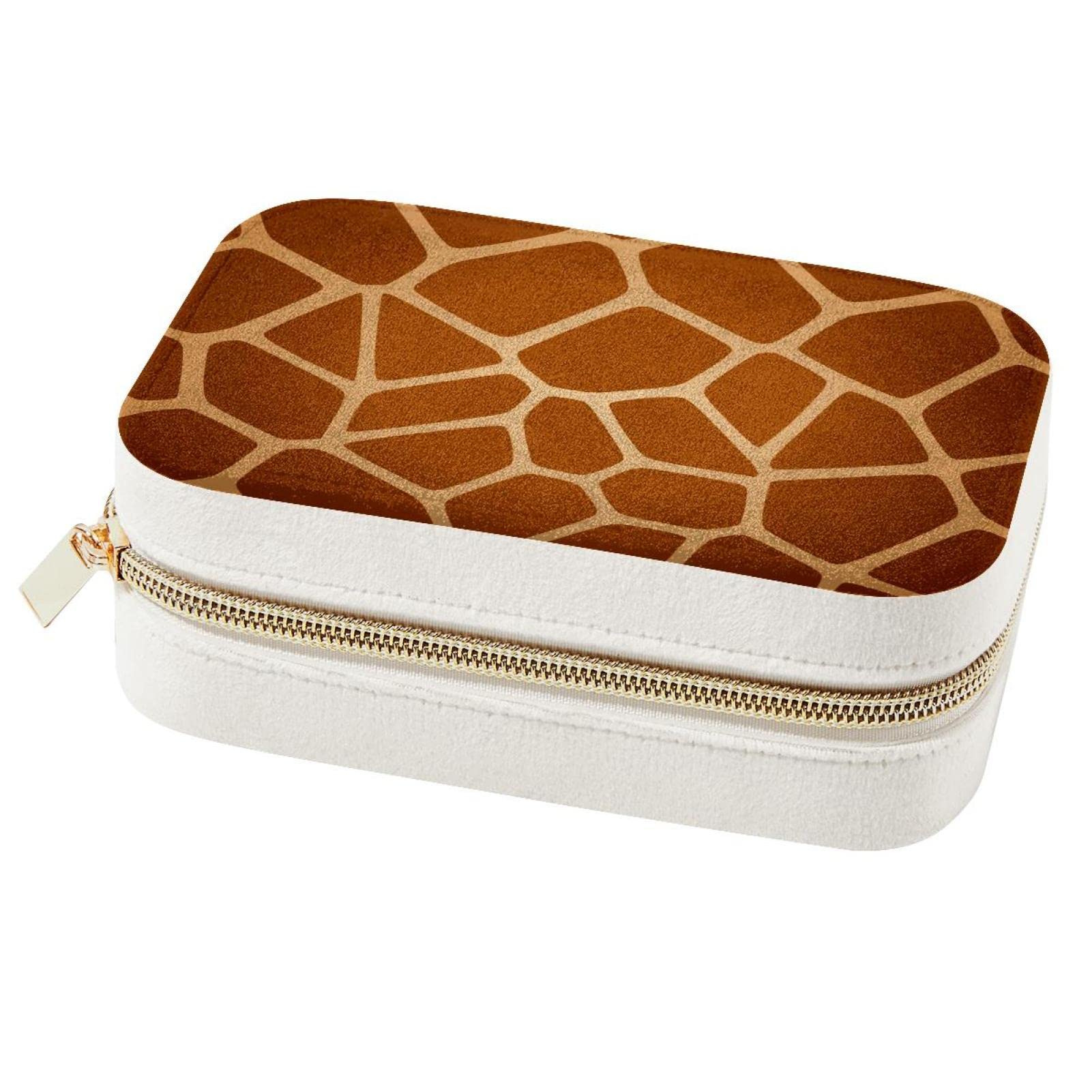Boîte à bijoux portable girafe idéale en vacances et week-end
