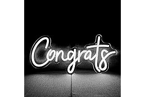 Congrats LED Neon Light Graduation Sign