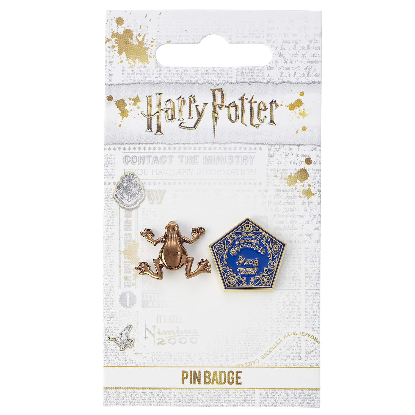 HARRY POTTER Chocolate Frog Pin Badge- HPPB157, One Size, Metal, No_Stone