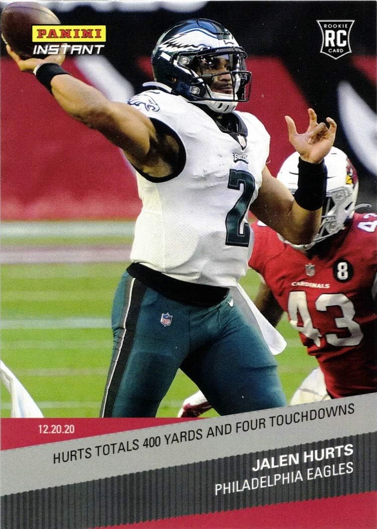 2020 Panini Instant Football #173 Jalen Hurts Rookie Card - Only 309 made