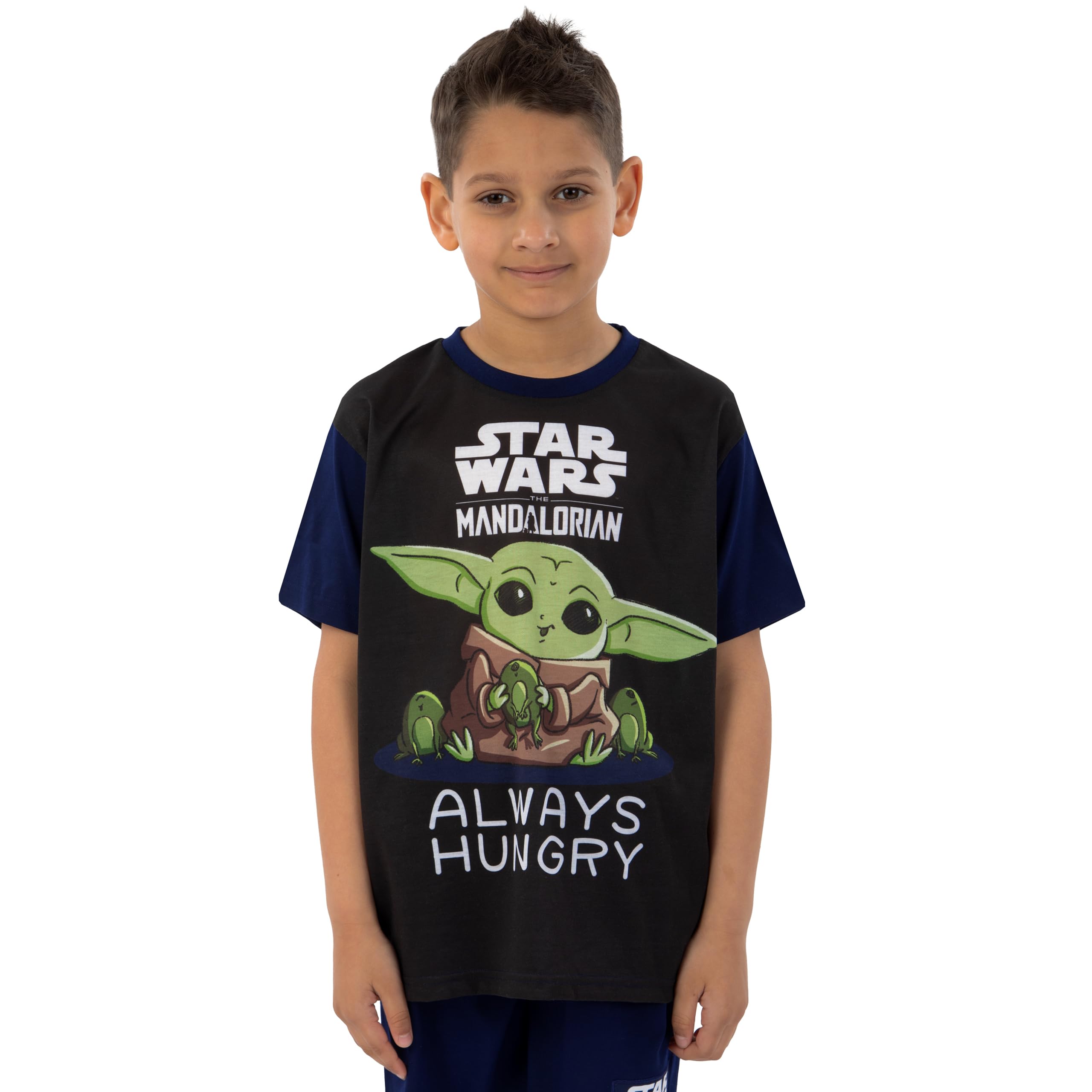 Star Wars Schlafanzug Jungen, Grogu Schlafanzug Kurz, The Mandalorian Sommer Schlafanzüge Für Jungen