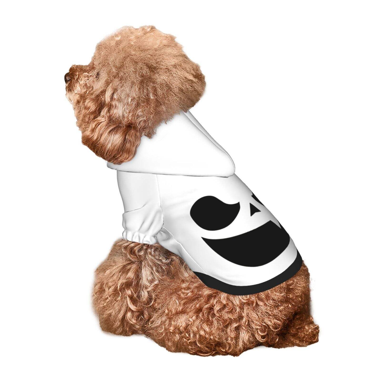 Pumpkin Scary Face Dog Hoodie Pet Clothes for Small Dog Cat Soft Pet Apparel Halloween Supplies, HO4, Medium - Image 3