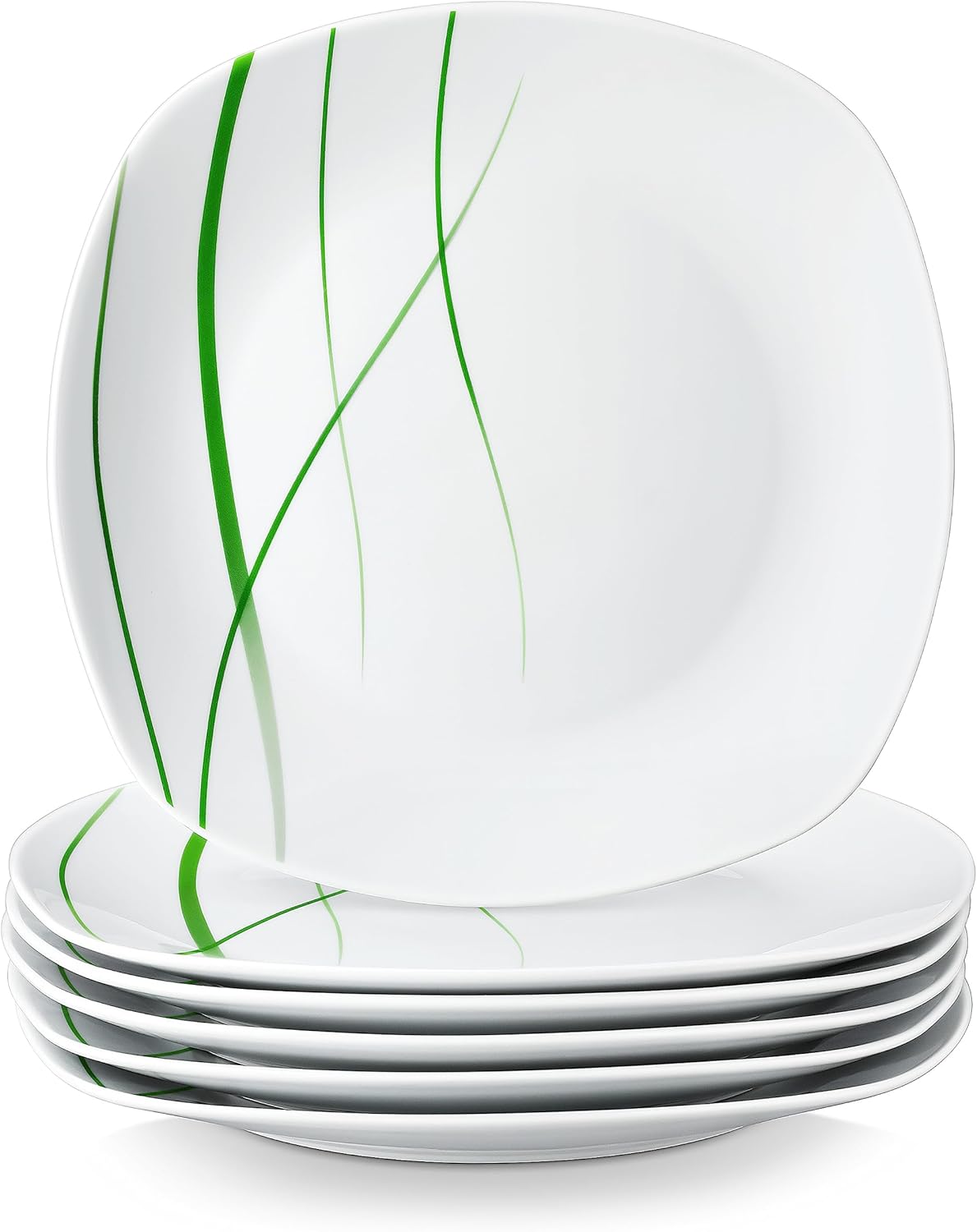 VEWEET, ‘Aviva’ Porcelain Dinner Plate Set of 6 | Diameter 24.7 cm | Supplement to The ‘Aviva’ Dinner Service | Dinner Plate for 6 People