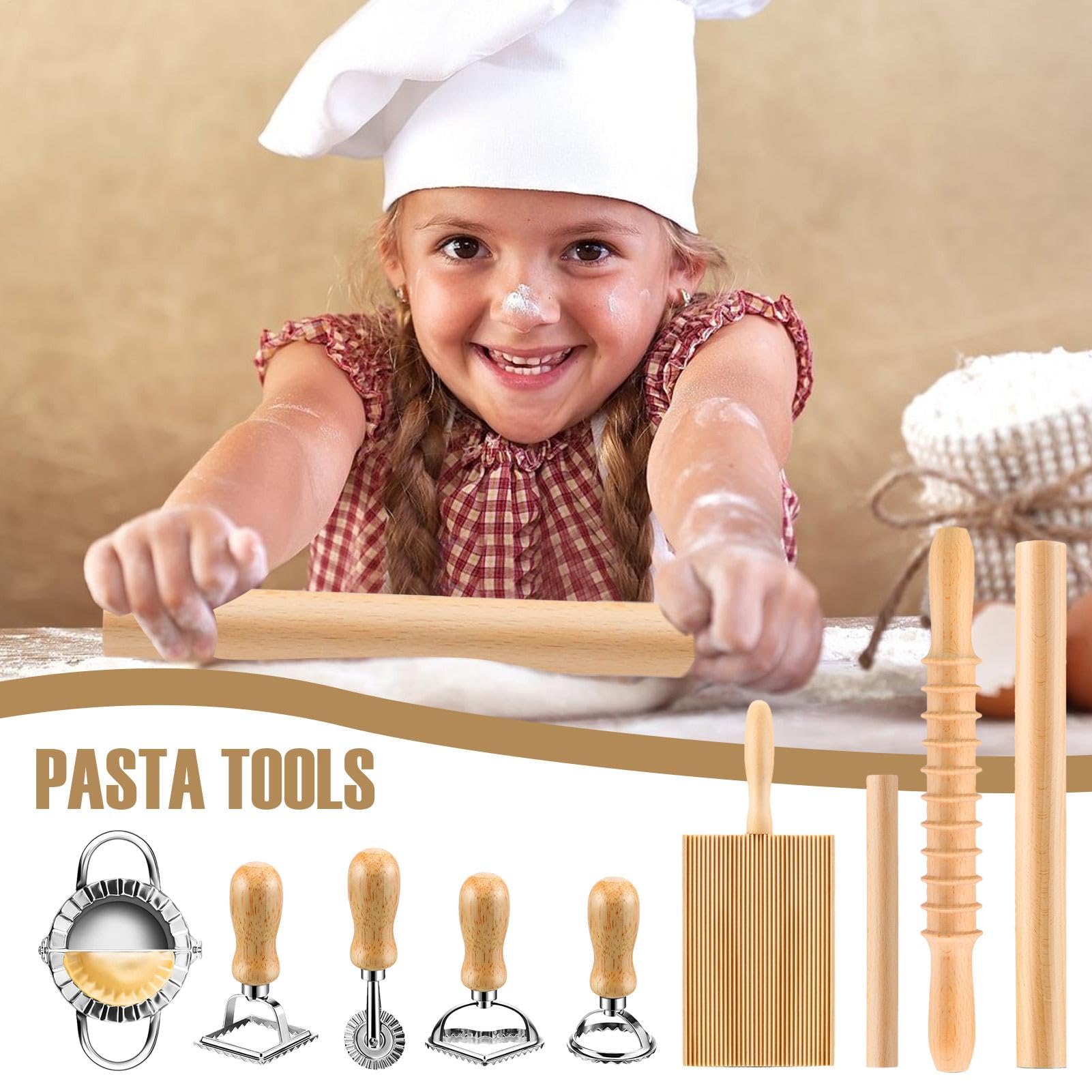 Kit per la pasta, set tagliere per gnocchi, Set tagliapasta con mattarello