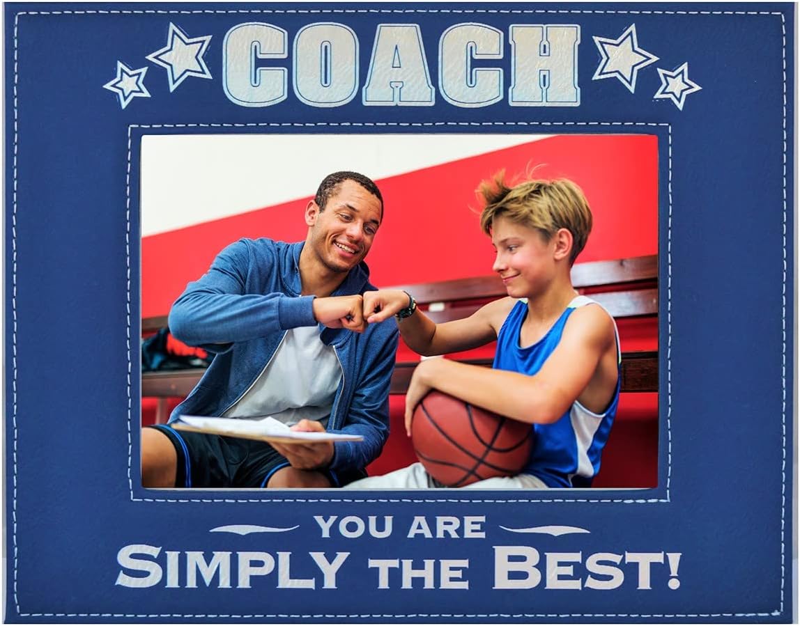 GIFT COACH PICTURE FRAME Engraved Leatherette Picture