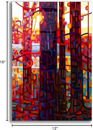 Miniatura 9 de Epic Art 'Carnelian Morning' de Mandy Budan, arte de pared de vidrio acrílico, 12 x 16 pulgadas