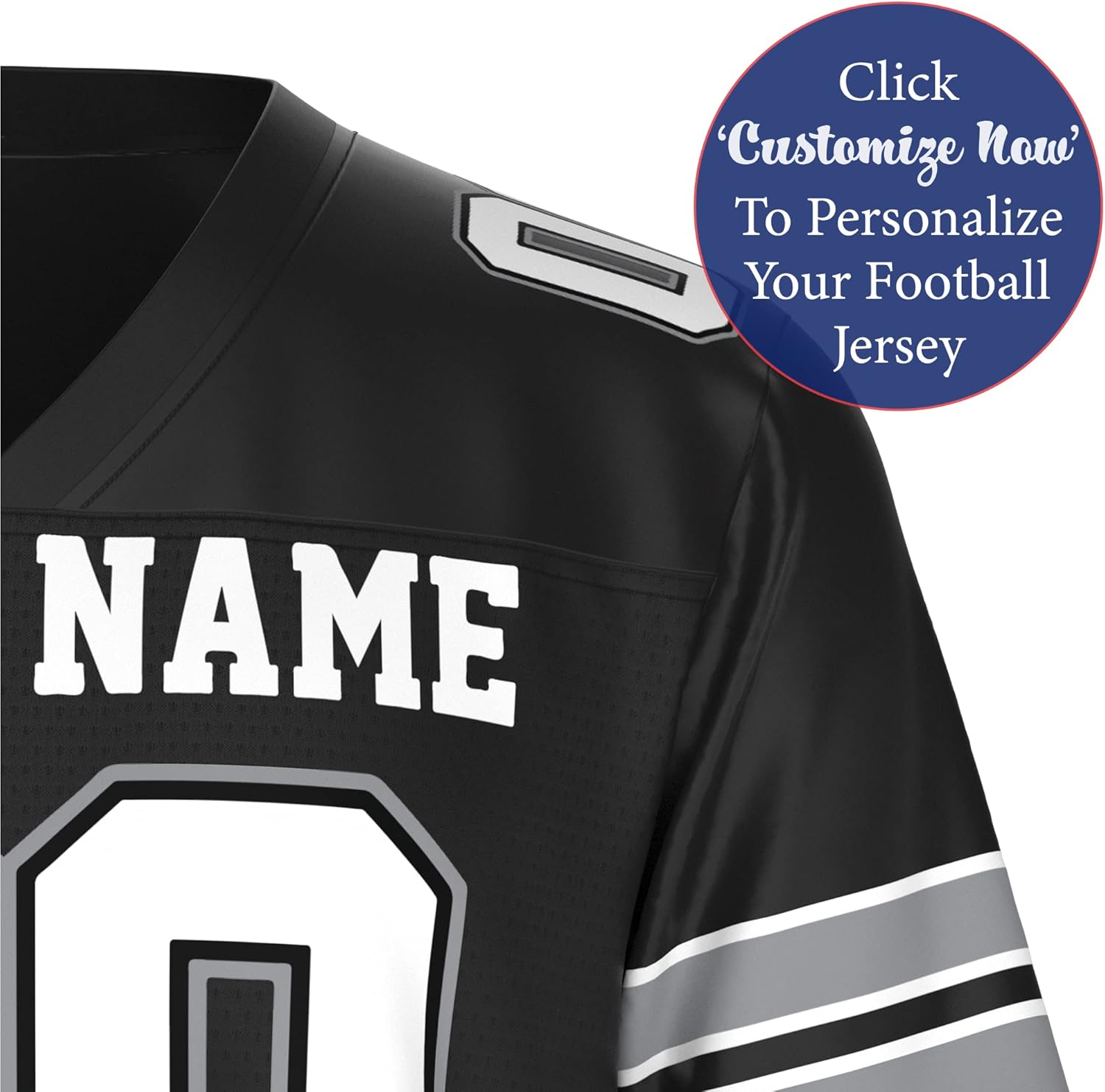 Personalized Football Jersey for Men and Women | Classic Replica | Personalized Name, Number, and Team Color