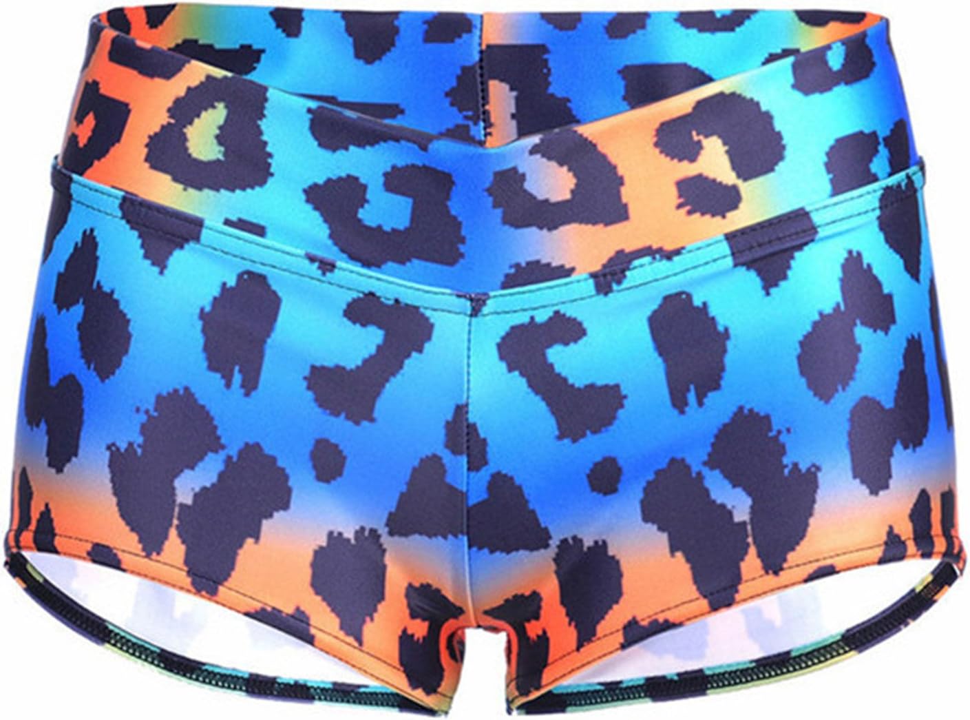 XIAOTIANLI Cosy Women Sexy Galaxy Scales Cute Cat Leopard Digtal Print Elasticity Shorts 15 XXL