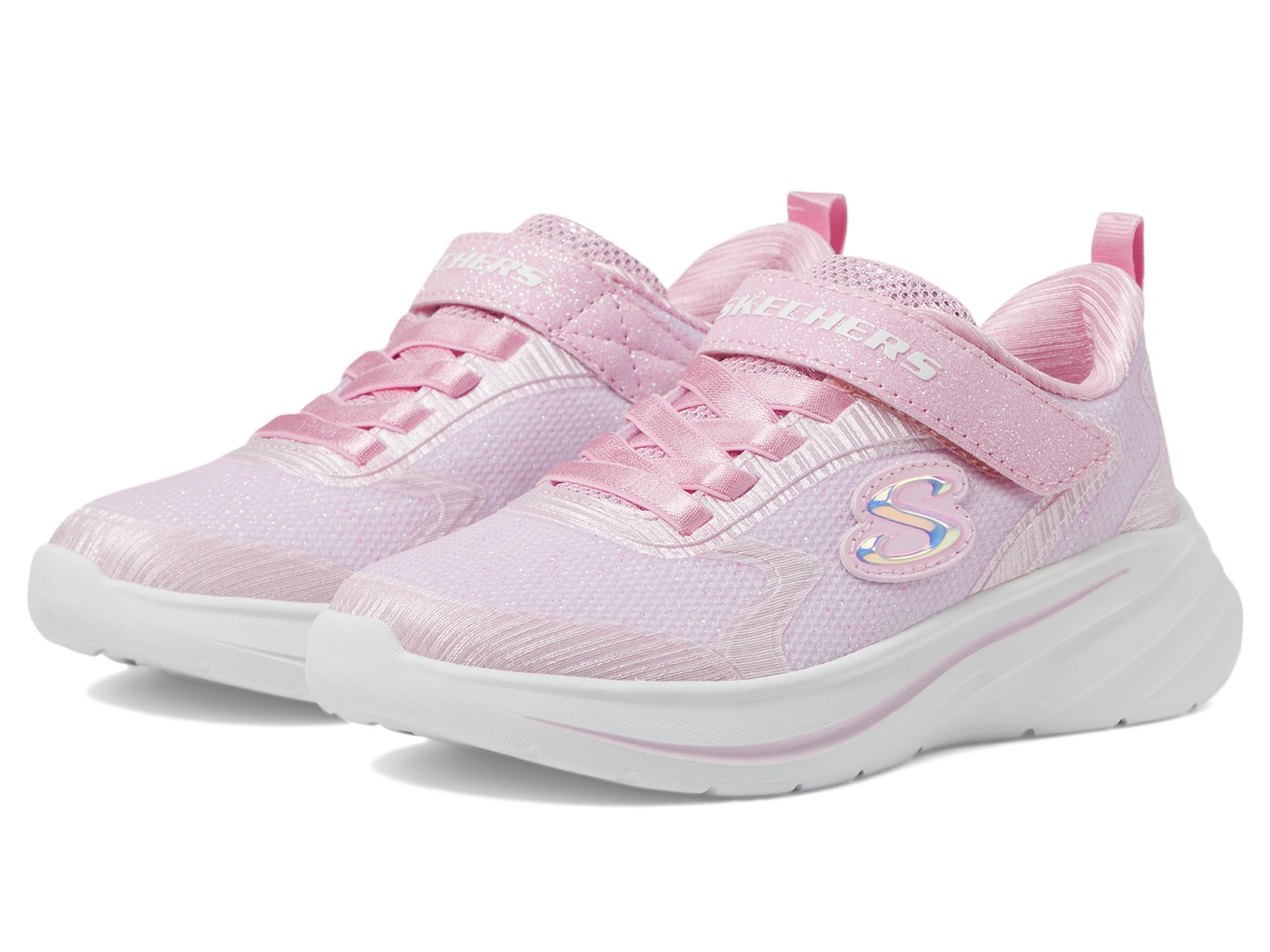 Skechers キッズ Wave 92 スニーカー、ライトピンク、3 小さな子供