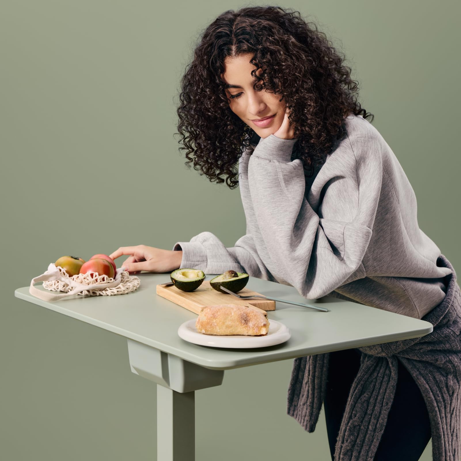 TopJob ANYDESK FOLD Mobile Standing Desk Portable with Lockable Wheels Foldable Stand Desk Rolling Computer Workstations Used for — view 2