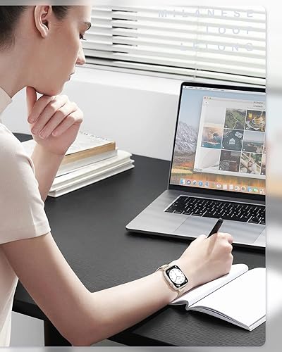 Miniatura 8 de LELONG Correa de reloj delgada compatible con Apple Watch Band de 1.49, 1.57, 1.61, 1.65, 1.73, 1.77 y 1.77 pulgadas, cierre magnético, repuesto