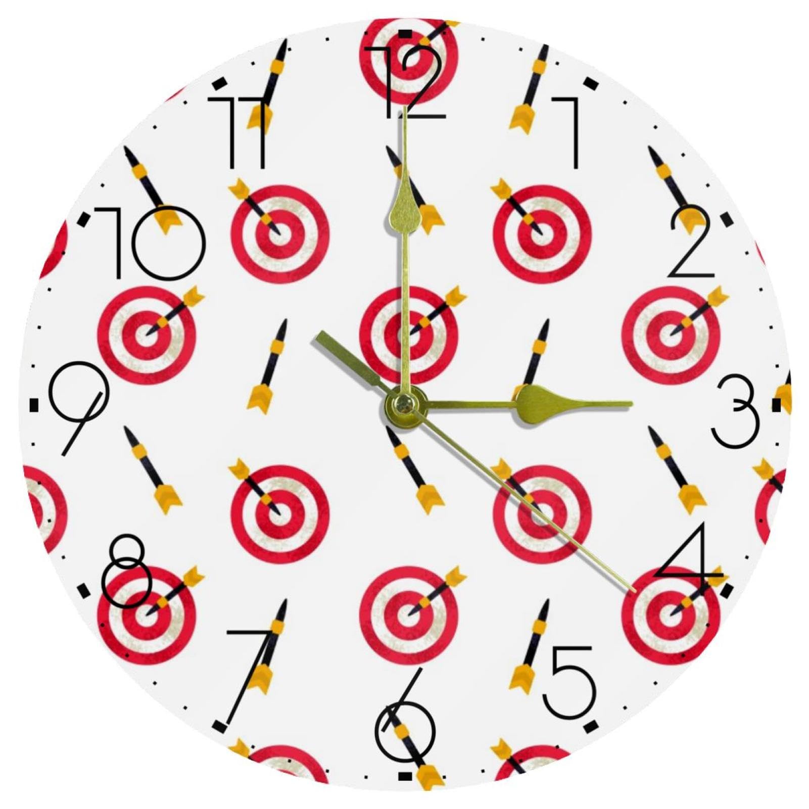 Horloge murale sans tic-tac en acrylique pour éliminer les bruits dans la cuisine