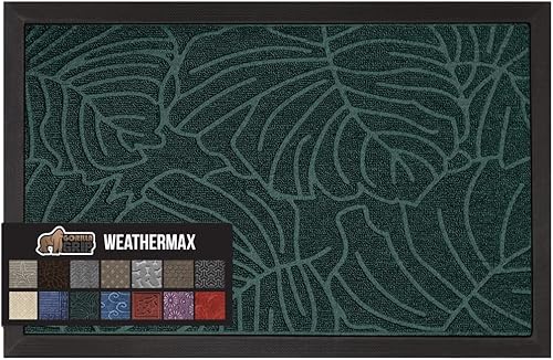 Miniatura 282 de Gorilla Grip WeatherMax - Tapete para todas las estaciones 100% impermeable, 23 x 35 pulgadas, goma natural, resistente a manchas y decoloración