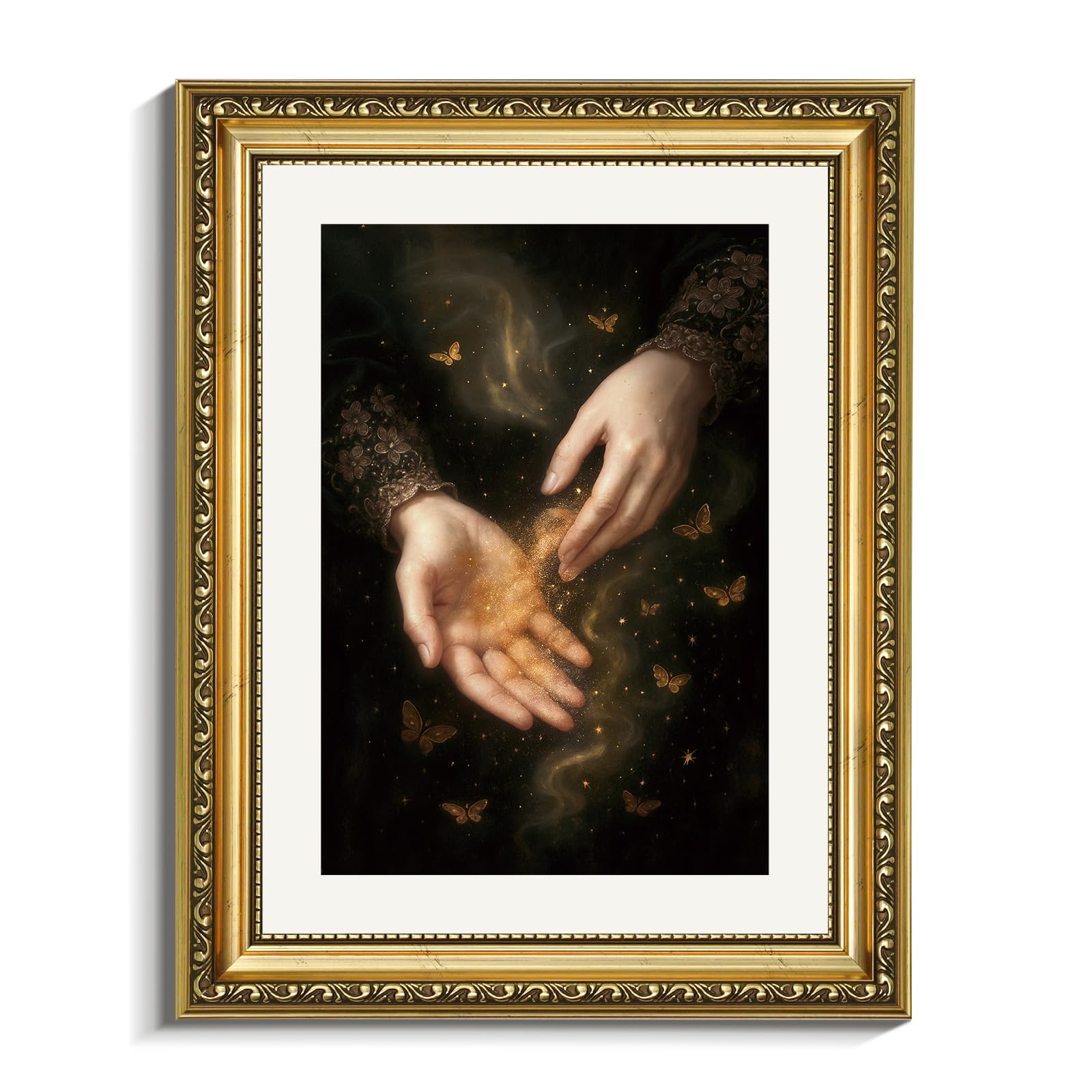 VIYYIEA Gold Framed Wall Art Canvas Print Home Decor Vintage Swan Decoration Grace Swan Art Painting Pictures Rustic Bathroom Wall Decor Animal Farmhouse Artwork for Living Room Bedroom Office 11x14in — view 47