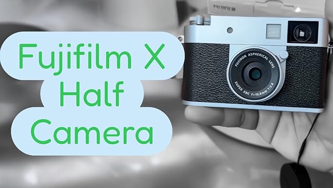 Amazon.com : FUJIFILM X Half Mirrorless Camera - Charcoal Silver