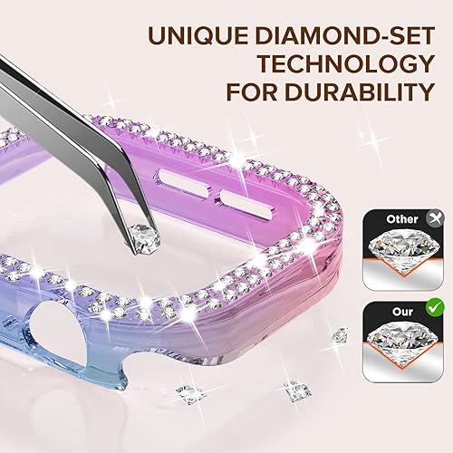 Miniatura 211 de KADES - Funda protectora brillante compatible con Apple Watch Series SE, SE 2022, 6, 5 y 4 de 44 mm, con protector de pantalla incorporado