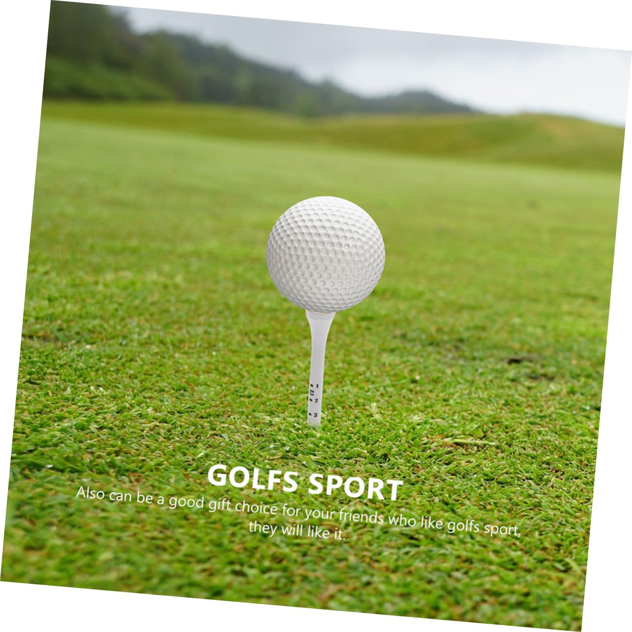 UKCOCO Soporte De Bolas De Madera Juego De Tees para Entrenamiento Y Accesorios Compacto Y Práctico para Golfistas