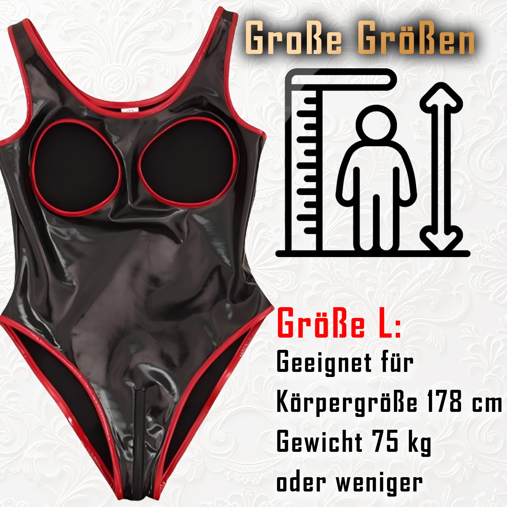Latex Catsuit Männer Frauen Latex Dessous für Damen Wetlook Dessous Männer