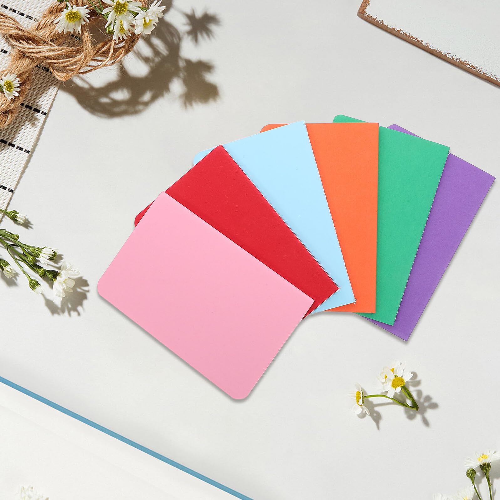 MAGICLULU 36stücke Mini Notizblock Liniert Taschenformat Notizbuch Kleines Notizbuch für Schule und Büro Reisetagebuch Kleine Notizblöcke mit Kraftpapier-Cover