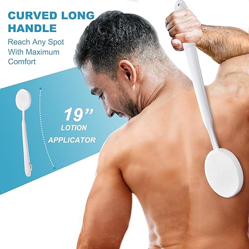 Miniatura 3 de Aplicador de loción de 19 "para aplicador de protector solar de espalda, aplicador de loción de espalda para mujeres y hombres, aplicador de