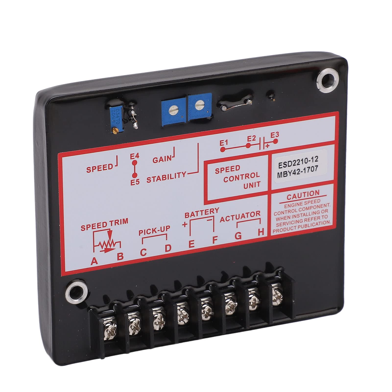 Sterownik Prędkości Generatora Wydajny Elektroniczny Regulator Zespołu Prądotwórczego Zapewniający szybką reakcję, DC 12–24 V do Użytku Domowego
