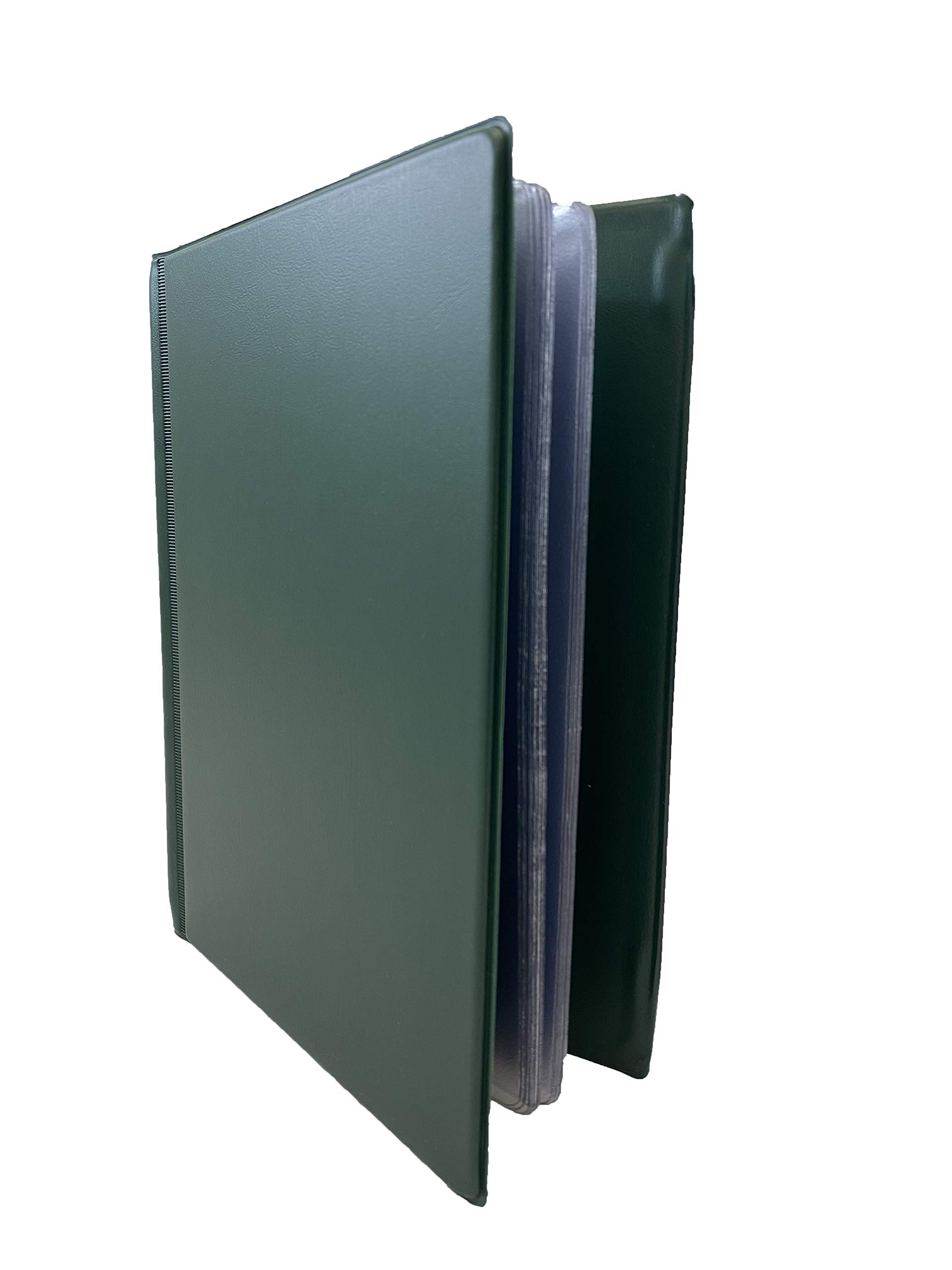 Lansdale A5 Hard Cover Nyrex/Nirex Document Holder - Green - 20 Pockets