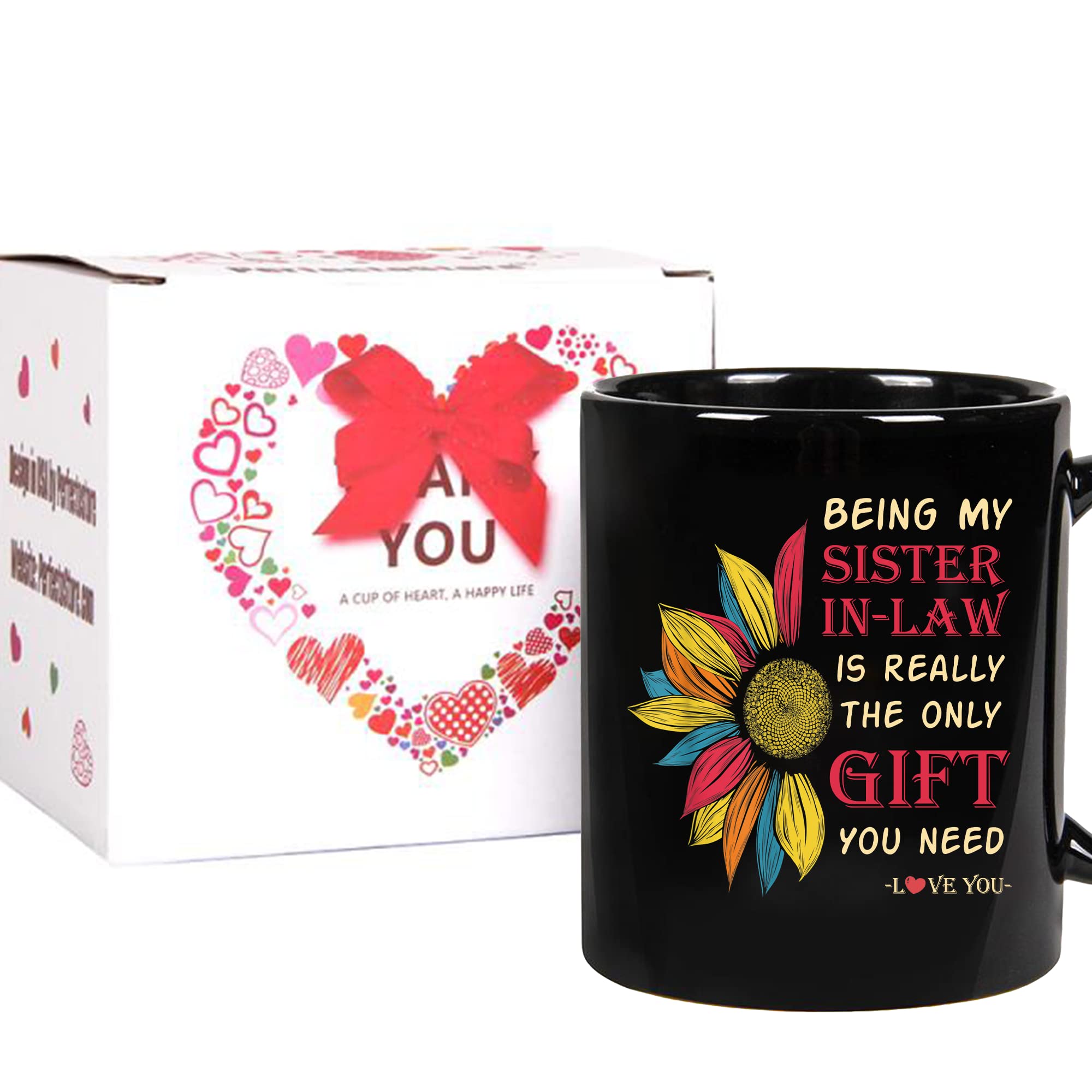 Tazza In Ceramica Veracco 325 Ml – "Being My Sister Is Really The Only Gift You Need" – Regalo Compleanno Per Lei