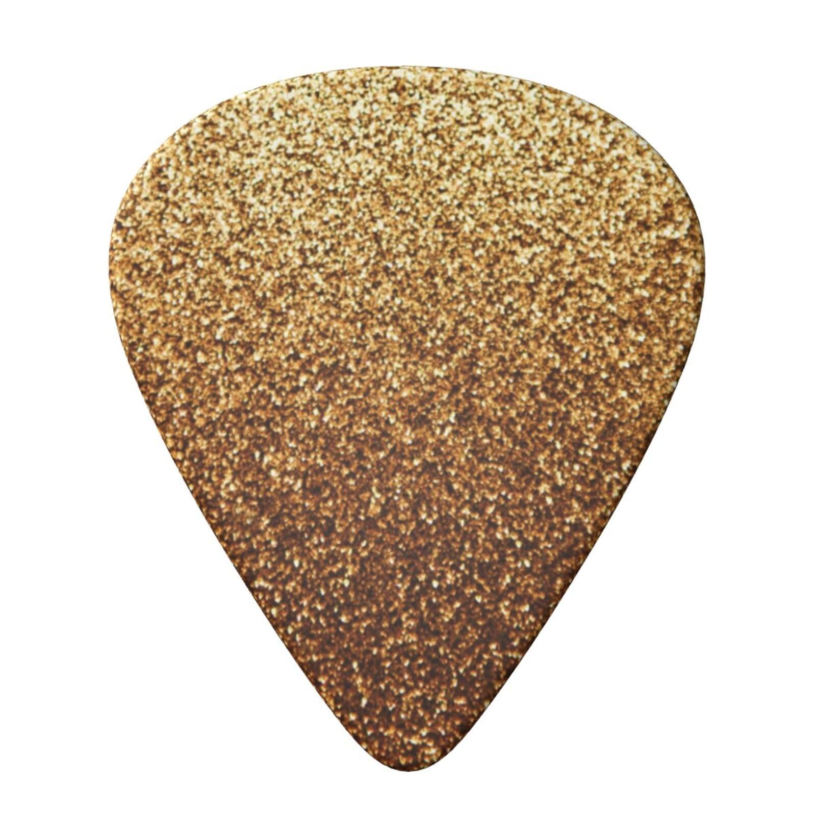 Amazon.co.jp: ギターピック 6枚セット ゴールドダスト きらめく 金色