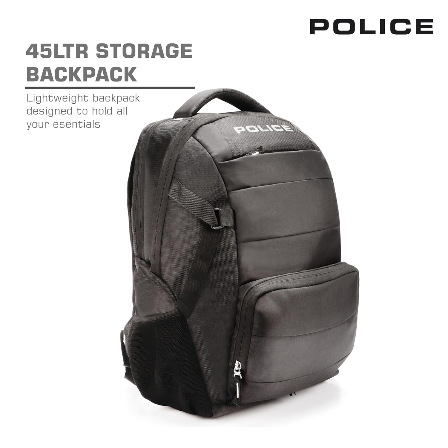 Police 35 Litre Office Laptop Backpack Bag for Man/Women Water Resistant College Bag for Boys Stylish Trendy and Durable - Black 17 71J18l64o7L. SL1500