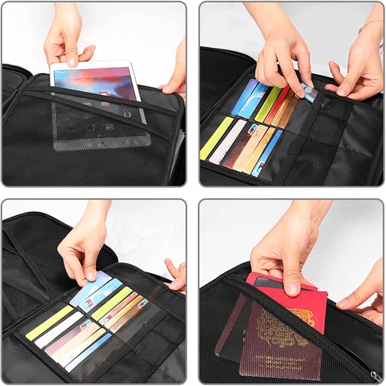COFEDE Fireproof Document Bag with Lock, Multi-Layer File Organizer Bag Water-Resistant Portable Filing Storage Box Holder for Documents, Laptop, Passport : Tools & Home Improvement