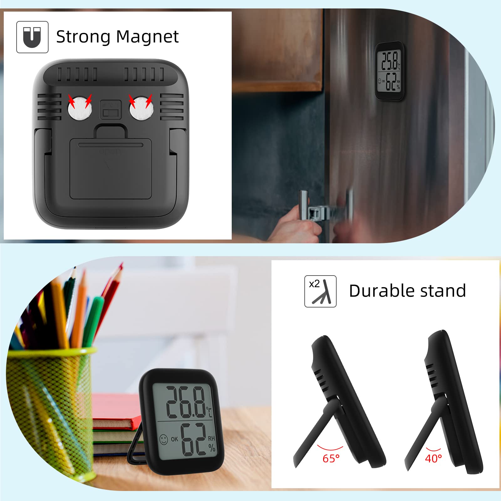 Termometro Igrometro Termoigrometro Videocamera Videocitofono Per La Casa