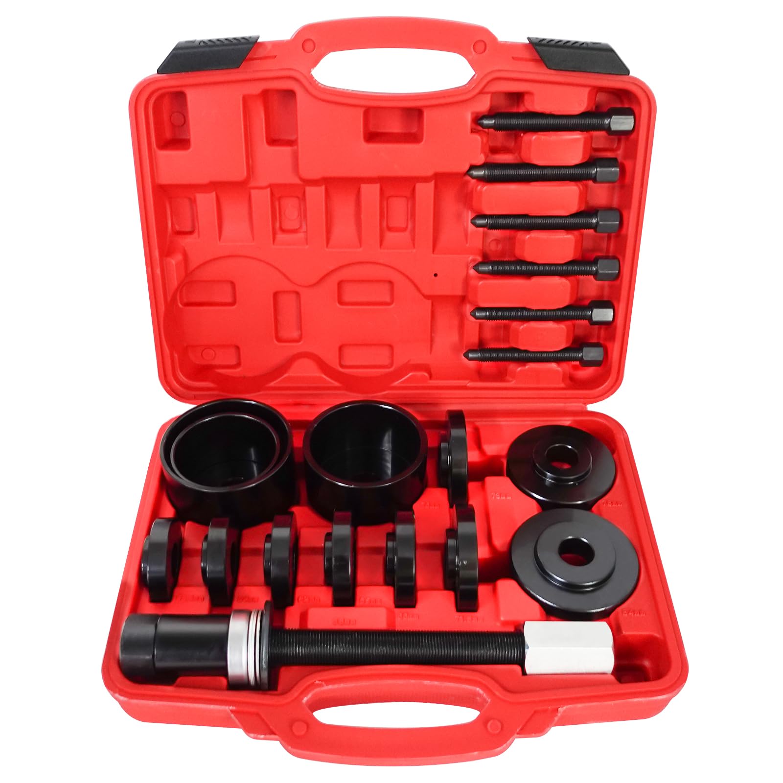 FreeTec Buje de Rueda de 19 Piezas de Rueda de Juego de Herramientas de Rueda Herramientas Extractor para Volkswagen para Audi para Opel Fiat para BMW para Ford