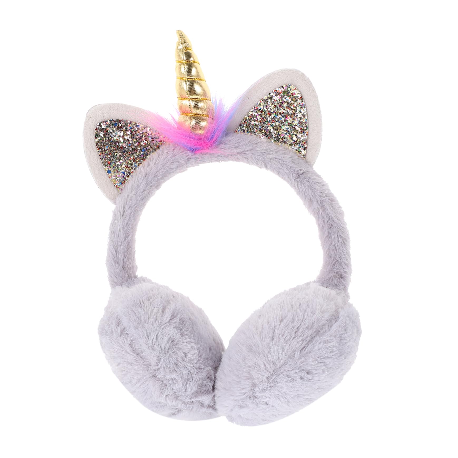 NOLITOY Unicorn Horn Earmuffs for Winter Fall Comfortable Ear Covers for Adults Ear Warmers for Outdoor Activities