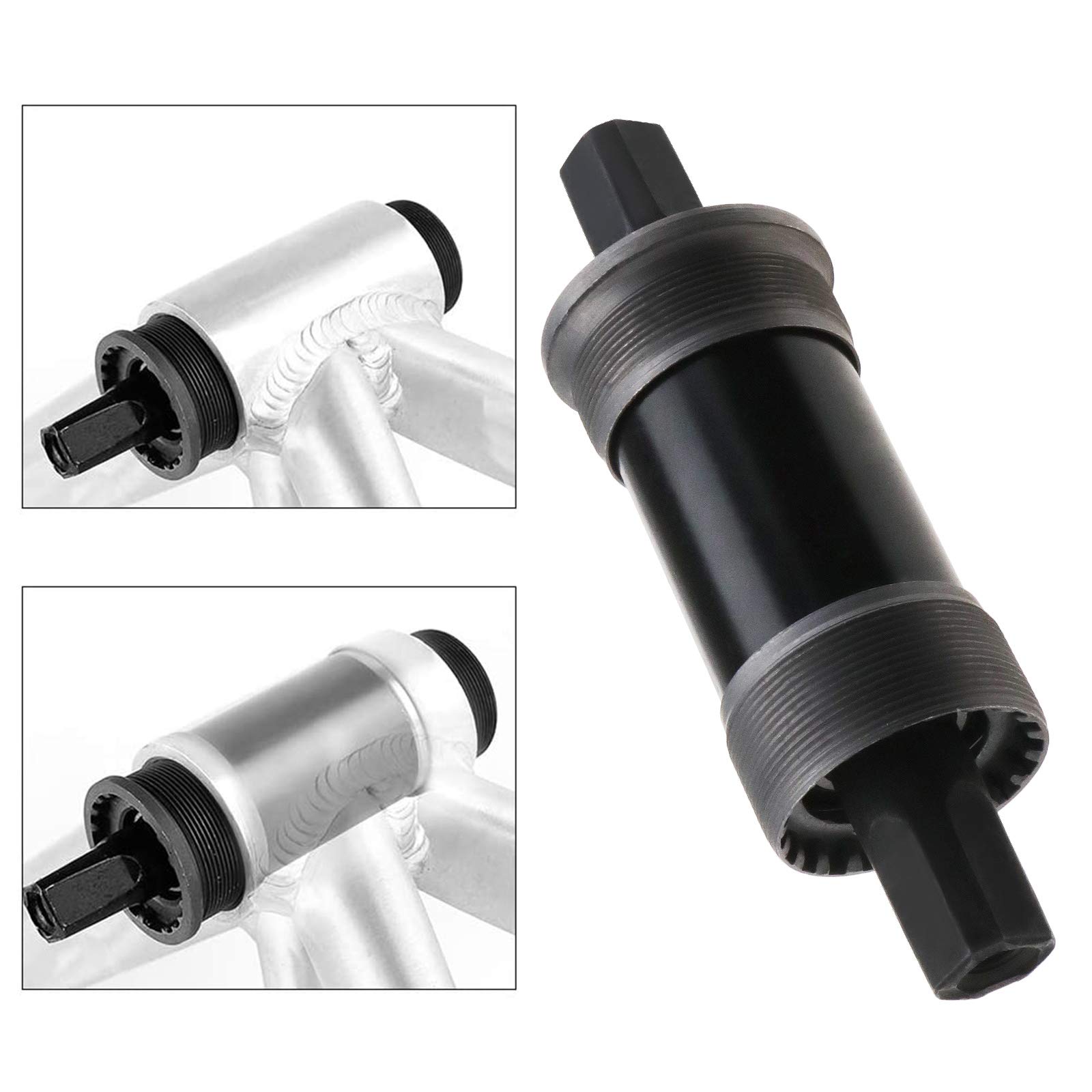 Boîtier De Pédalier Conique Carré Be In Your Mind - Pour VTT, Largeur 68 Mm, Longueur Axe 122,5 Mm, Roulements Scellés, Noir Boîtier De Pédalier Conique Carré Be In Your Mind - Pour VTT, Largeur 68 Mm, Longueur Axe 122,5 Mm, Roulements Scellés, Noir