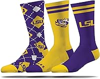 Vista 8 de Strideline Calcetines de vestir de la NCAA para hombre, colección Campus, paquete de 3, talla única