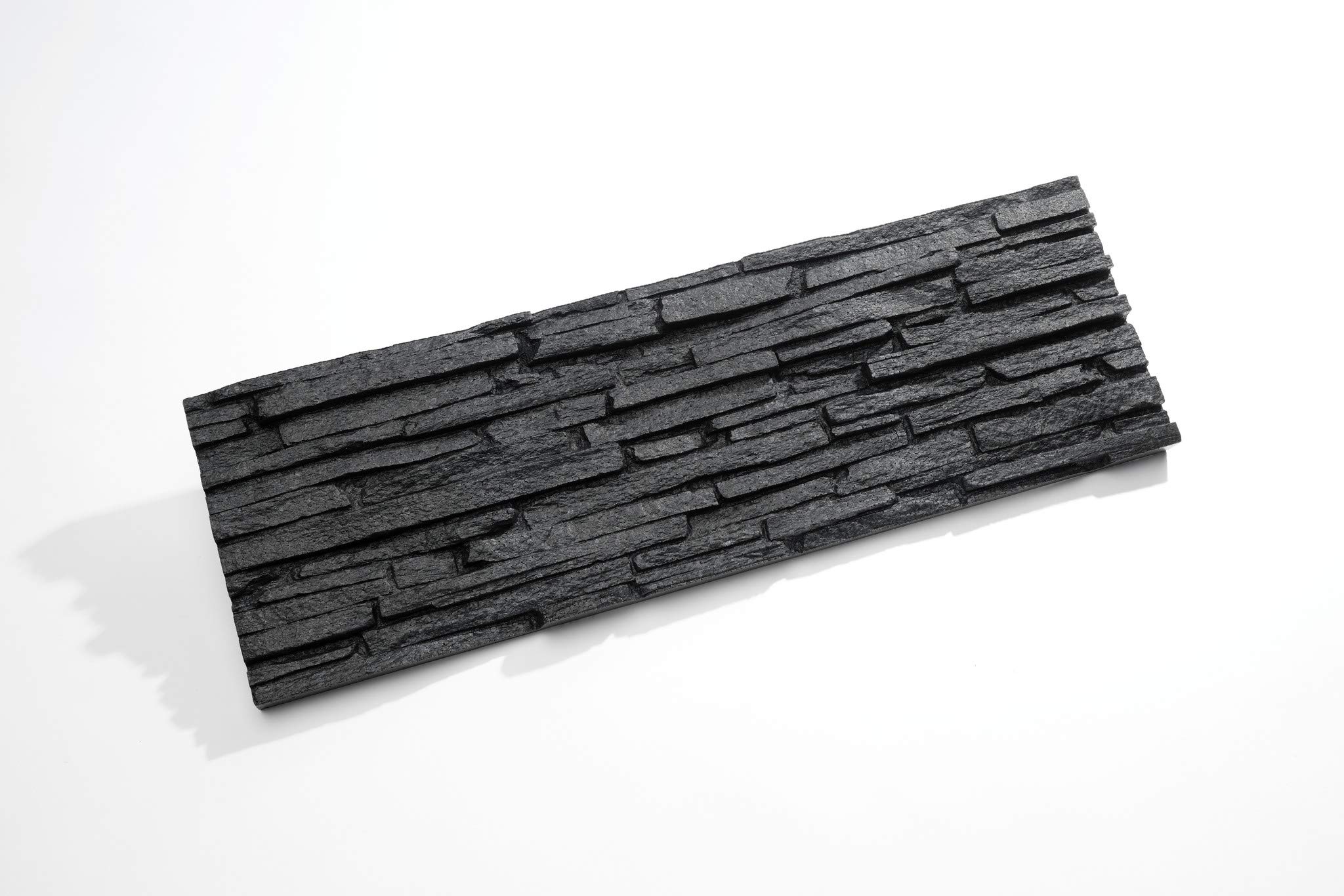 Rebel of Styles - UltraLight Tasso Black - 0,63 m² / 6 pièces - Panneaux muraux/revêtements/plaques en EPS aspect pierre naturelle - Décoration murale en mousse avec isolation