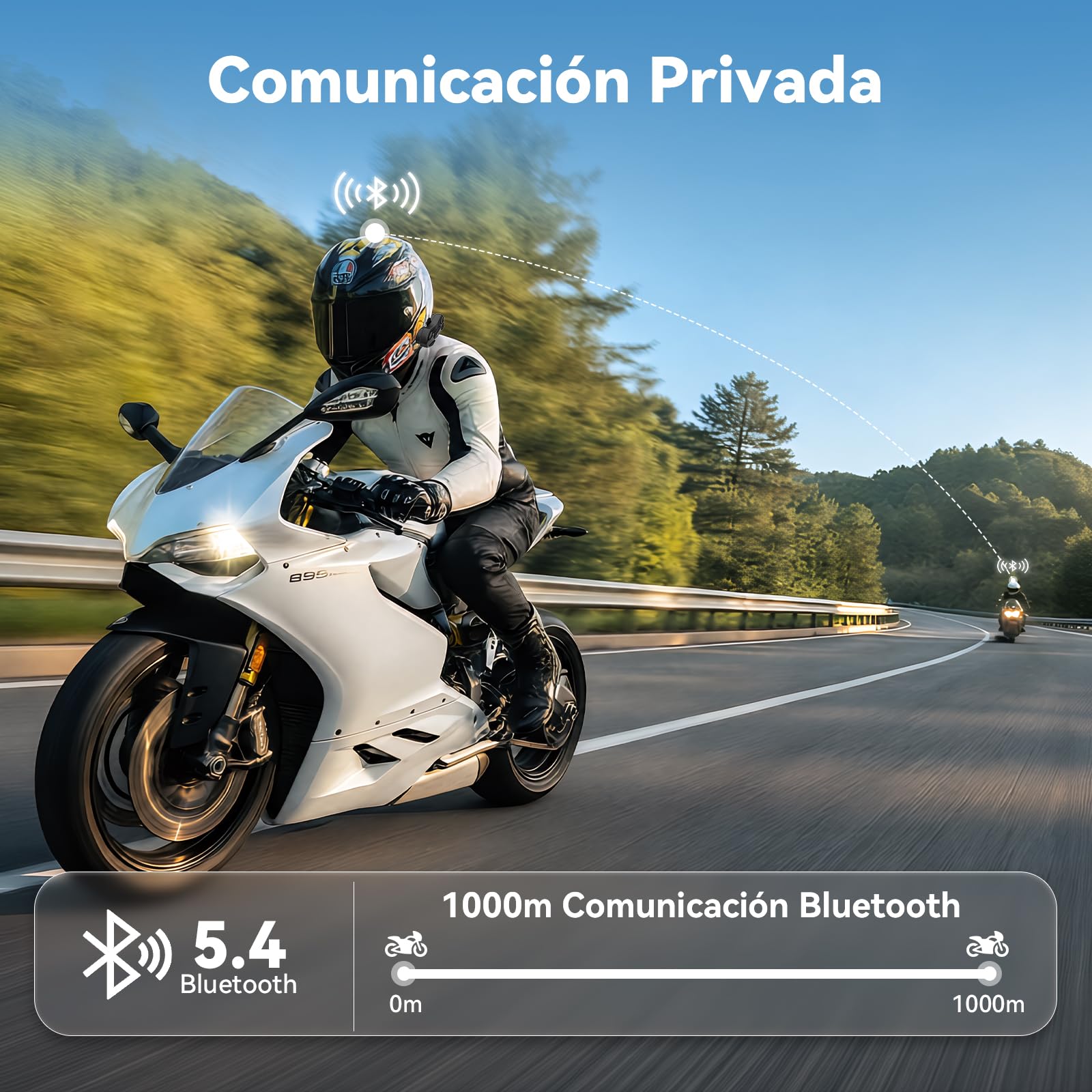 N2 Intercomunicador Moto, Doble