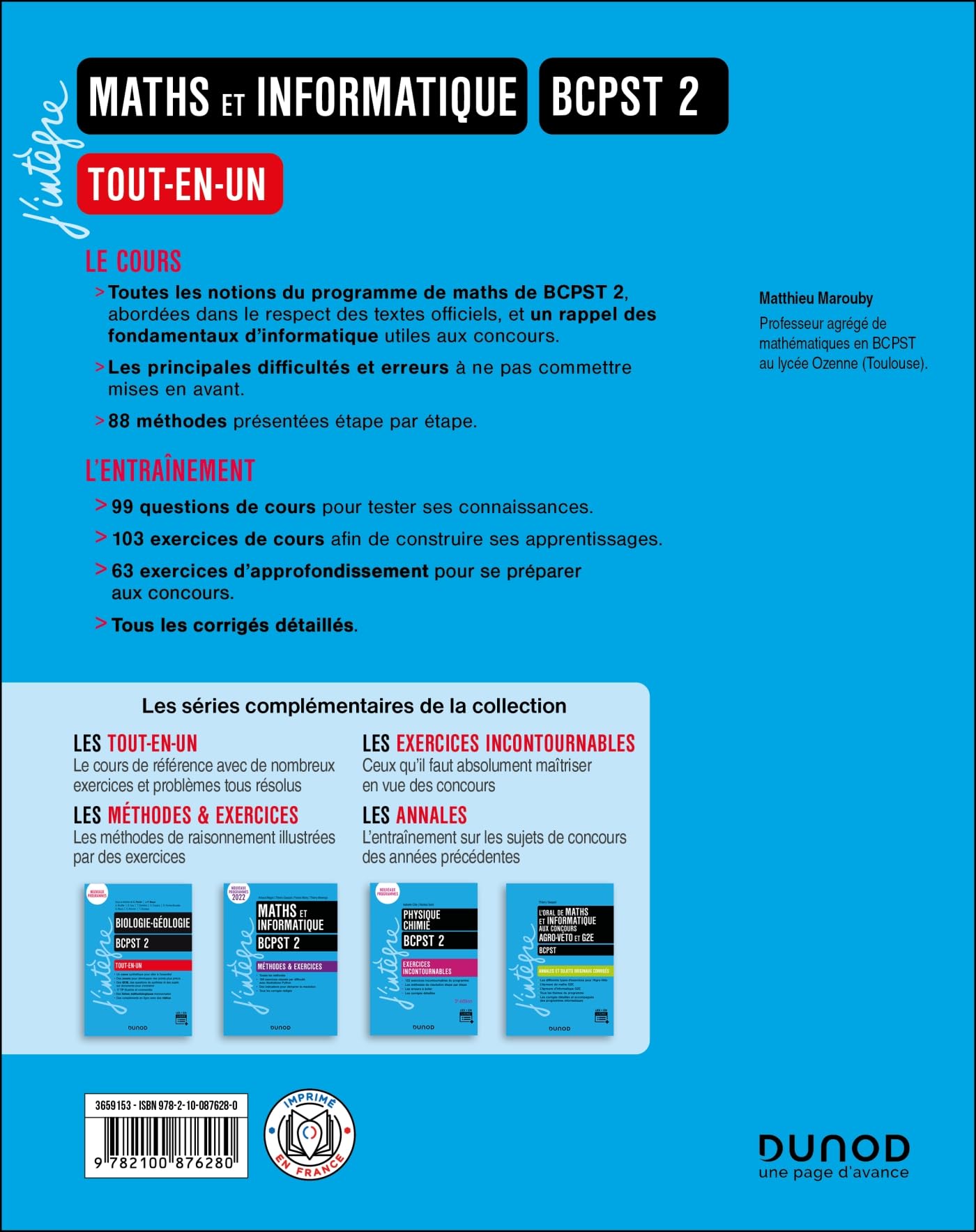 Maths et informatique tout-en-un BCPST 2e année