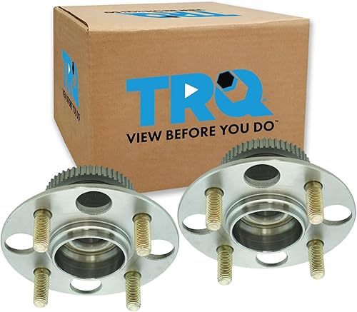Vista 172 de TRQ Juego de Rodamientos de Rueda y Cubierta de Llanta Trasera para Conductor y Pasajero 2 Piezas Compatible con Infiniti G35 2003-2006 2007 G35