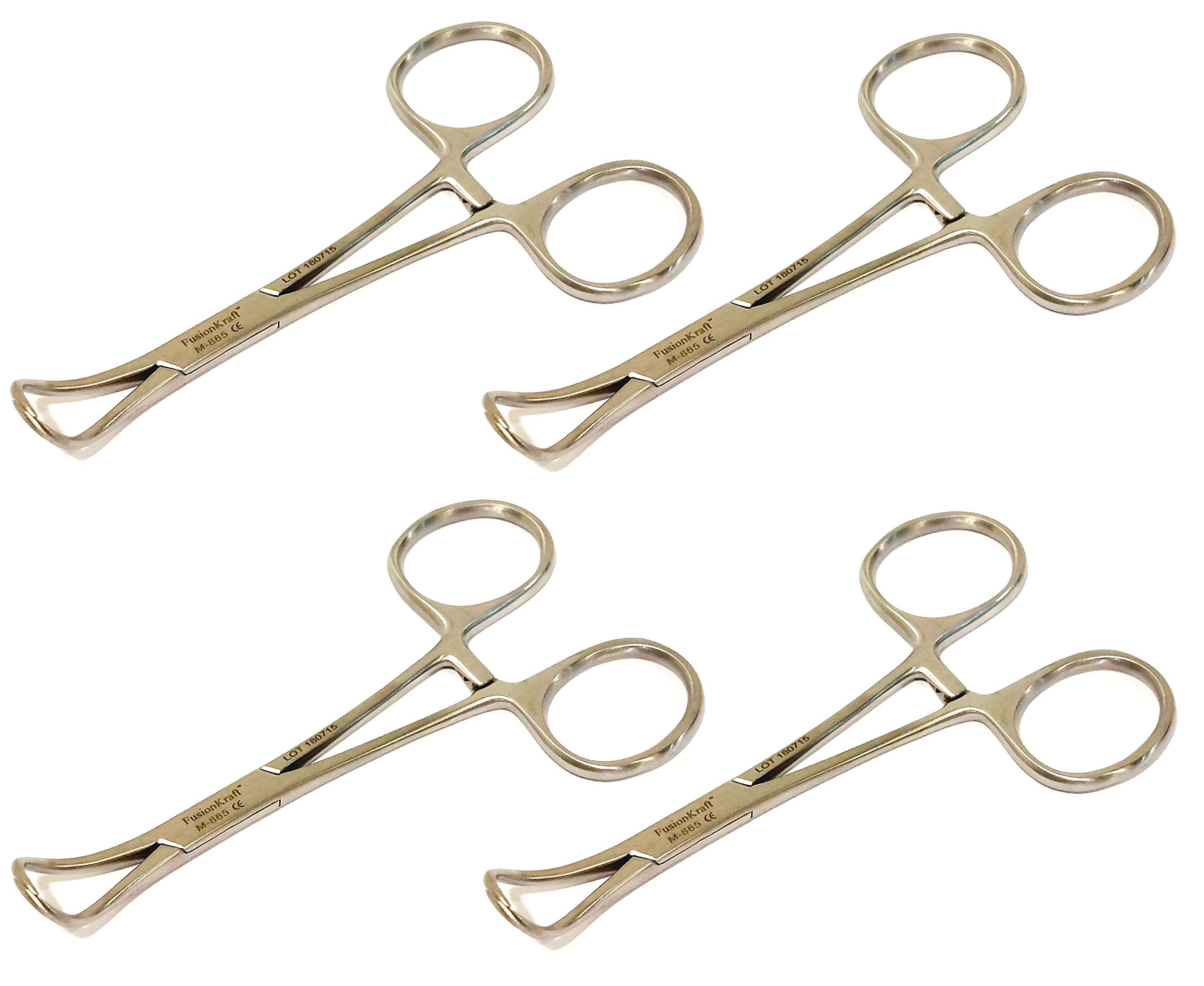 FusionKraft Backhaus Towel Clamp Forceps (Surgical Towel/Drape Clamp), Curved, Pointed Tips, 4" (Pack of 4) (B0B539F6HV) Amazon Price History, Amazon Price Tracker