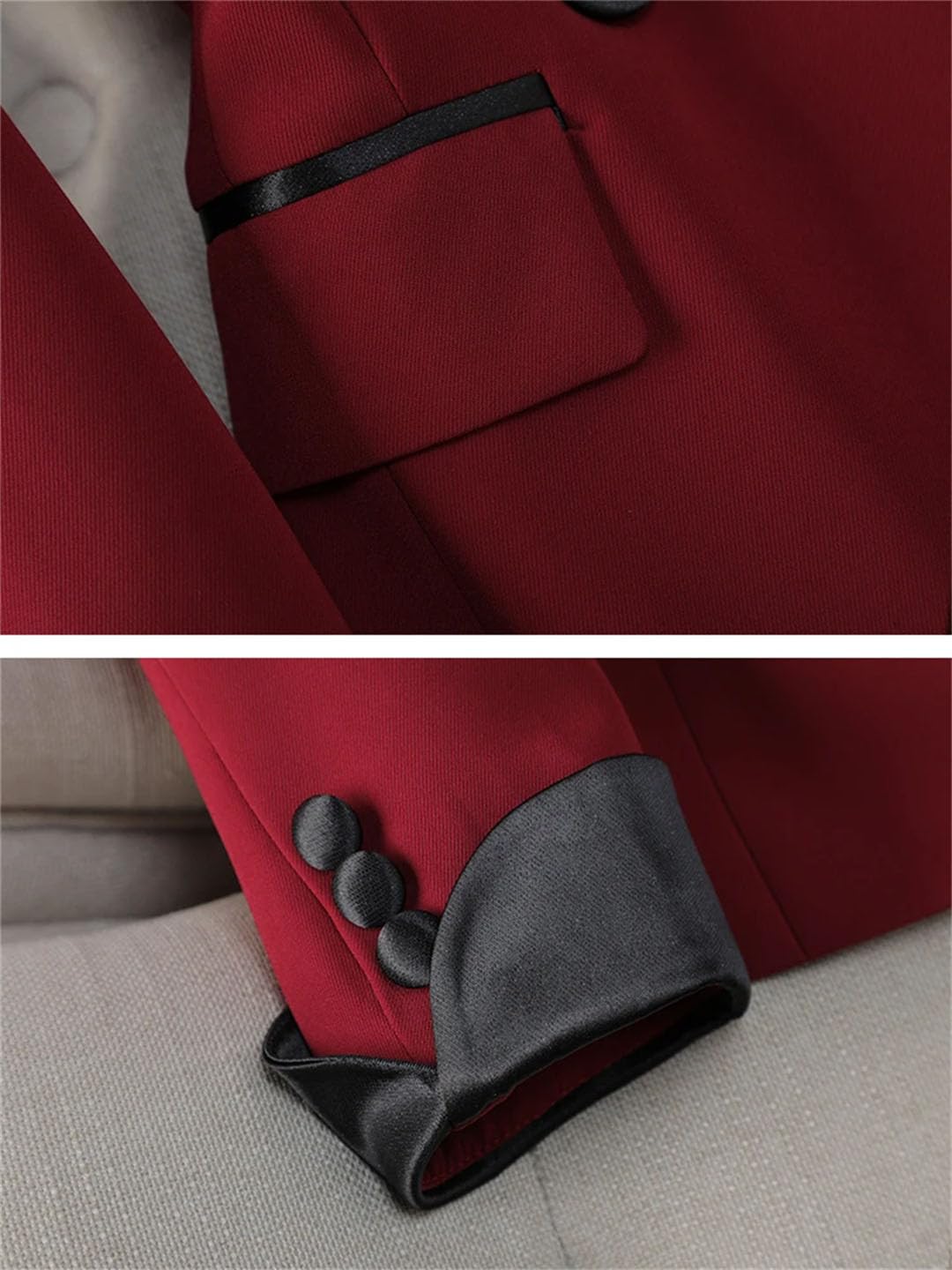 Elegante traje de pantalón para mujer, ropa de trabajo, oficina, negocios, conjunto de 2 piezas, chaqueta formal y pantalones
