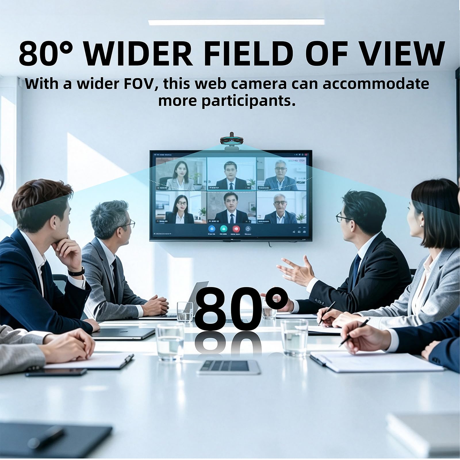 Cámara web HD 1080P, cámara de computadora USB Plug & Play, cámara de transmisión automática de poca luz, cámara web de luz de estado RGB, cámara web con micrófono con cancelación de ruido