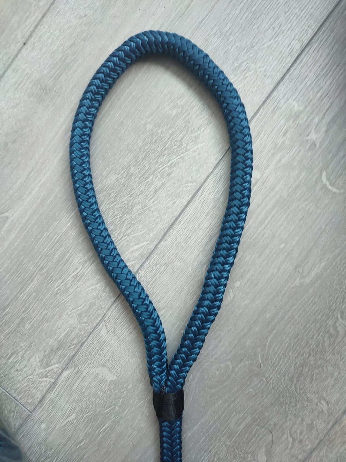 Líneas de amarre trenzadas de poliéster preempalmado de 16 mm, cuerdas de amarre azul 1 x 10 metros (azul)