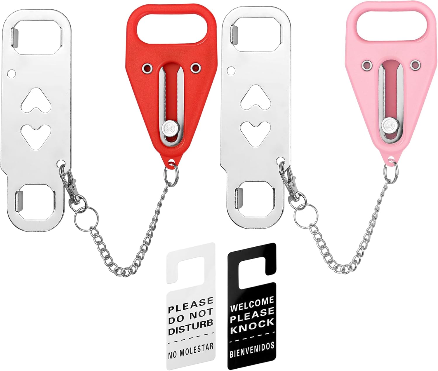 Anowx Portable Door Lock, Extra Home Security Locker for Additional ...
